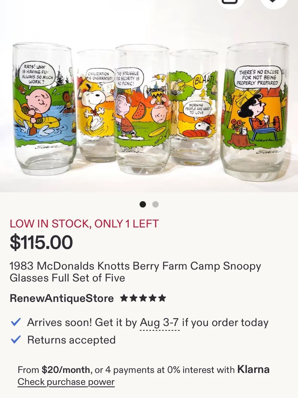 McDonalds set five